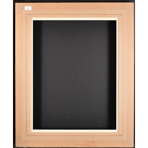 366 - 20th Century English School. A Silver Composition Frame, with swept centres and corners and a white ... 