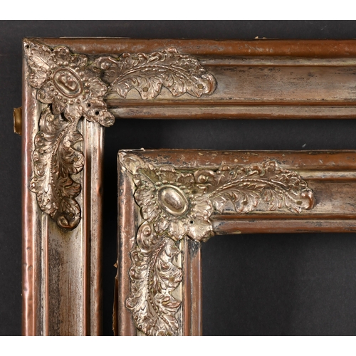 438 - 19th Century English School. A Pair of Metal Frames, with swept corners, rebate 14.5