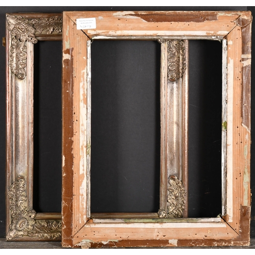 438 - 19th Century English School. A Pair of Metal Frames, with swept corners, rebate 14.5
