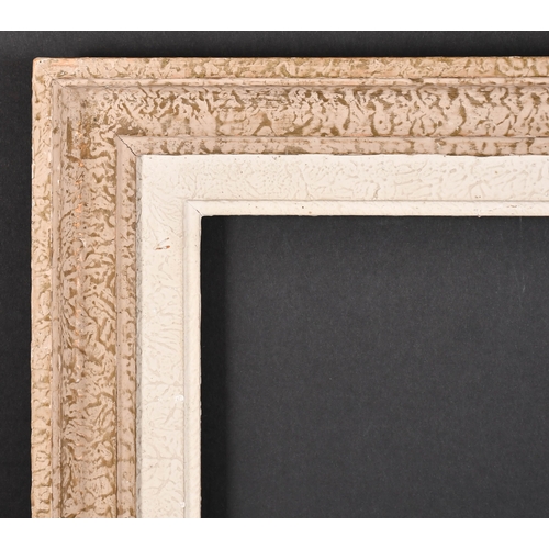 444 - 20th Century French School. A Painted Composition Frame, rebate 13