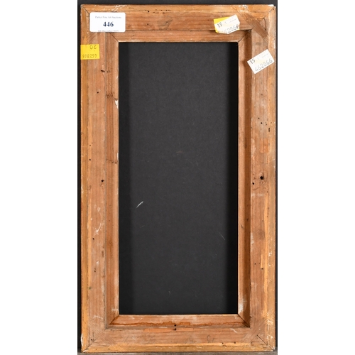 446 - 19th Century French School. A Gilt Composition Frame, rebate 12.5