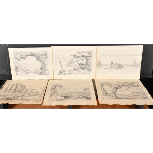 21 - William Page (19th Century) British. A Set of Four European Views, Watercolour, unframed, 5