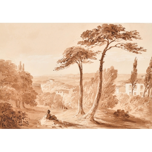 21 - William Page (19th Century) British. A Set of Four European Views, Watercolour, unframed, 5