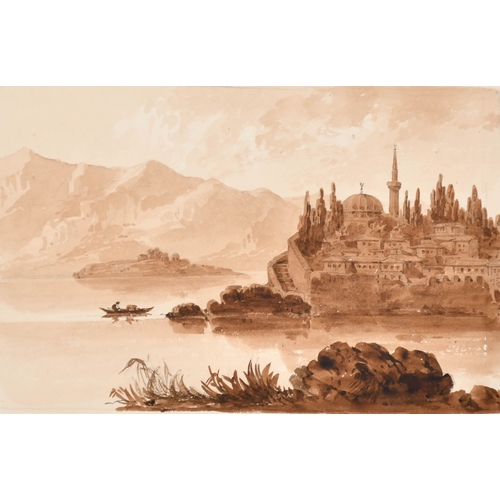 21 - William Page (19th Century) British. A Set of Four European Views, Watercolour, unframed, 5