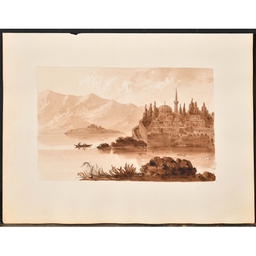 21 - William Page (19th Century) British. A Set of Four European Views, Watercolour, unframed, 5