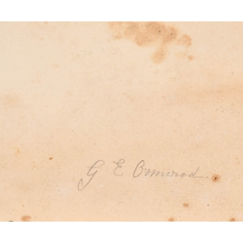 25 - Georgiana Elizabeth Ormerod (1822-1896) British. Still Life of Flowers, Gouache, Inscribed in pencil... 