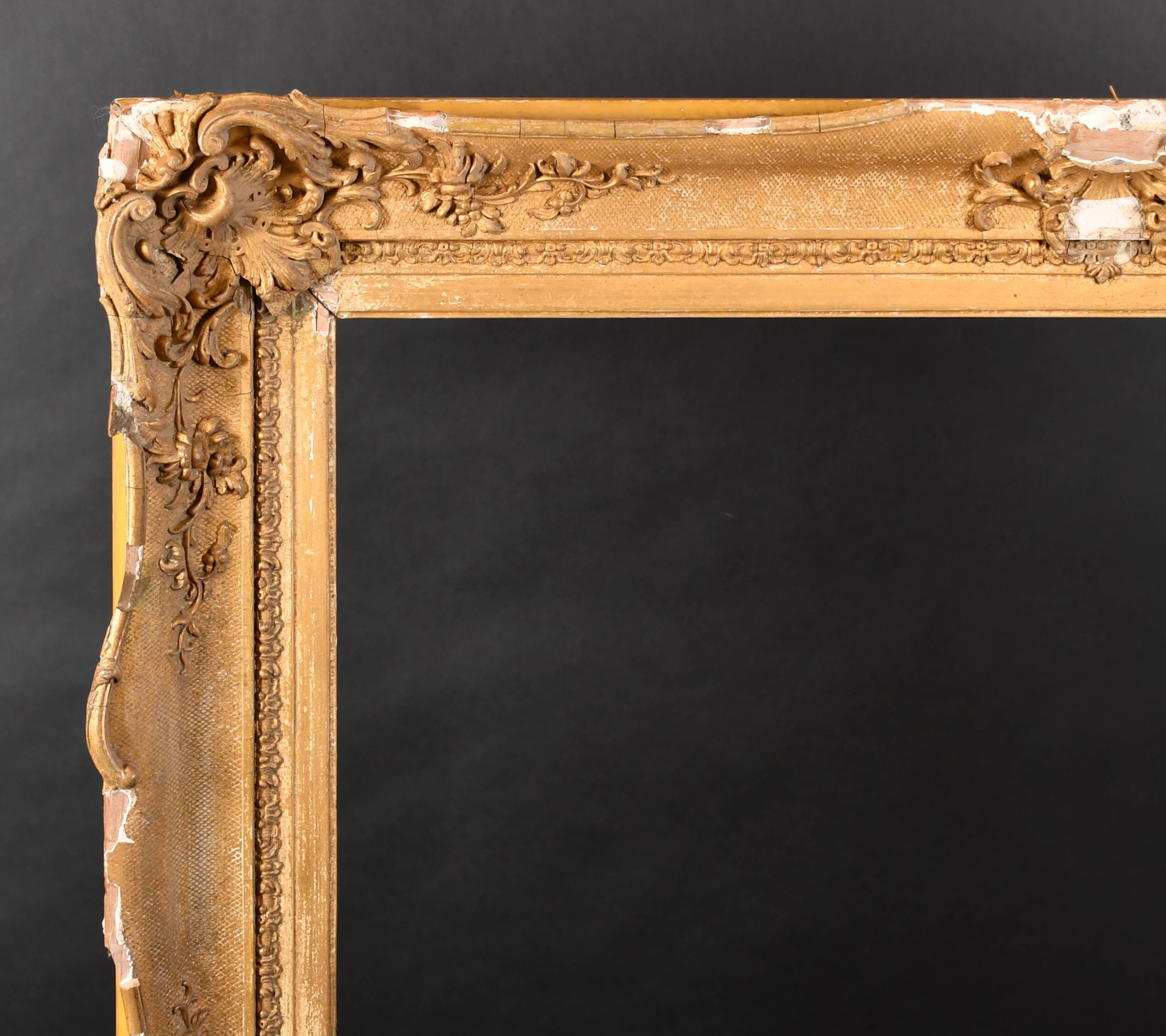19th Century English School. A Gilt Composition Frame, with swept ...