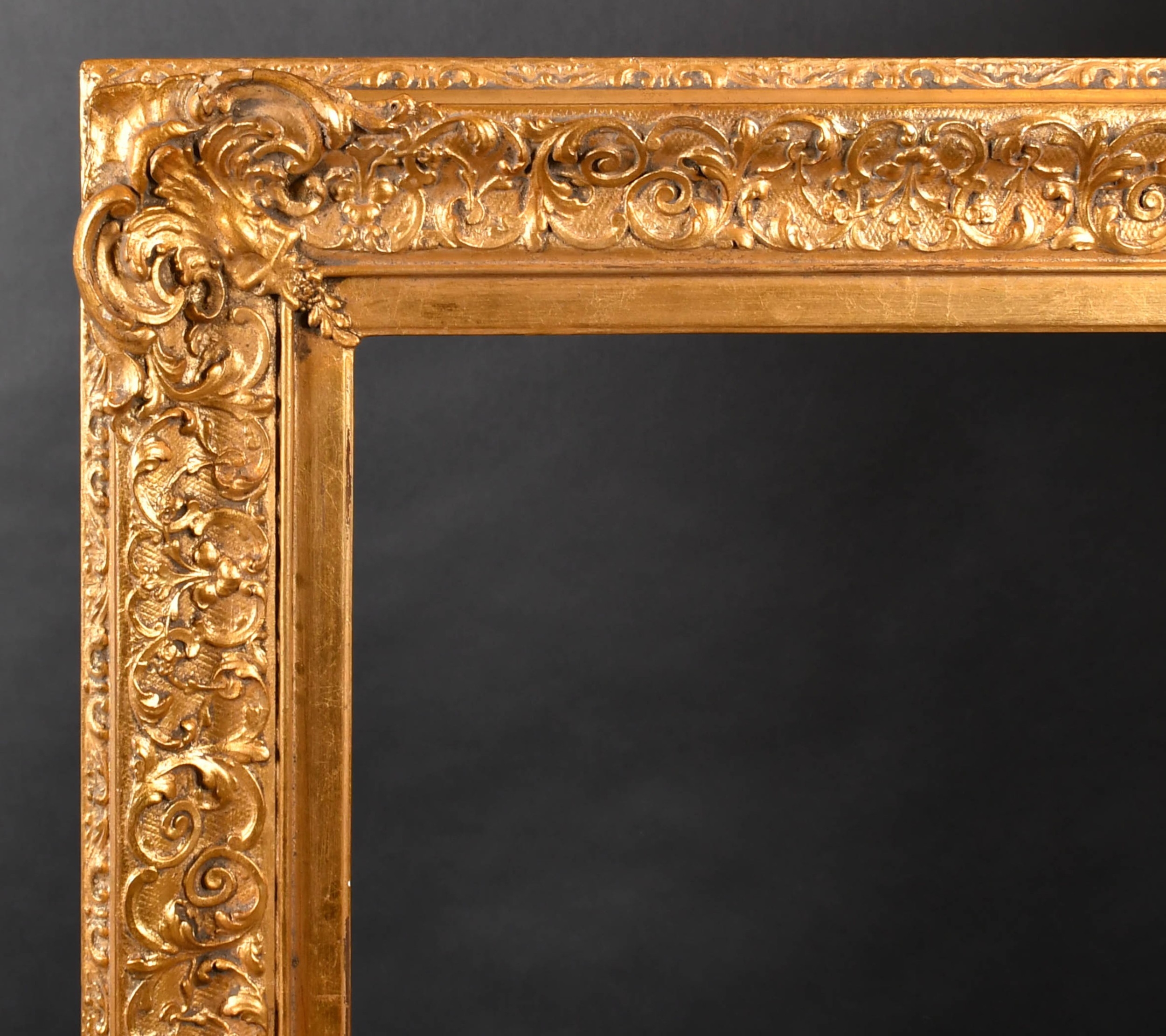 19th Century English School. A Gilt Composition Frame, with swept ...