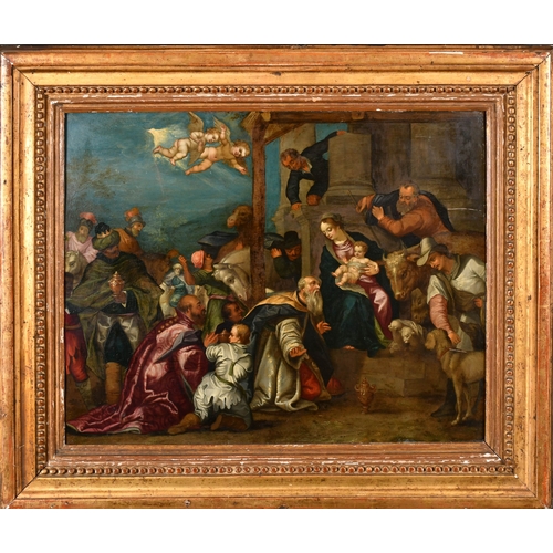40 - Hans Rottenhammer (1564-1625) German. The Adoration of the Magi, Oil on copper, 14.65
