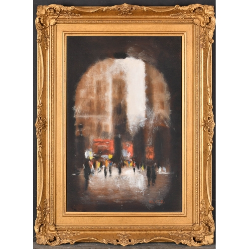 262 - Anthony Robert Klitz (1917-2000) British. London Archway, Oil on board, Signed, 18