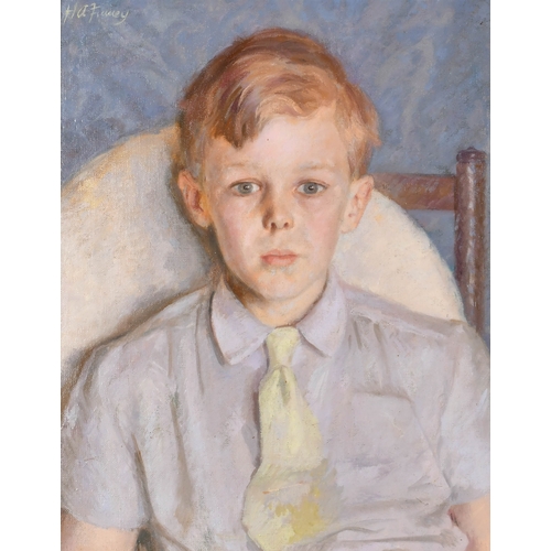 279 - Hubert Arthur Finney (1905-1991) British. Portrait of Christopher Rouse, Oil on canvas, Signed, and ... 