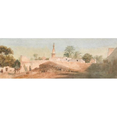 69 - Carl Haag (1820-1915) German/British. An Oasis, Watercolour, Signed, 4.6