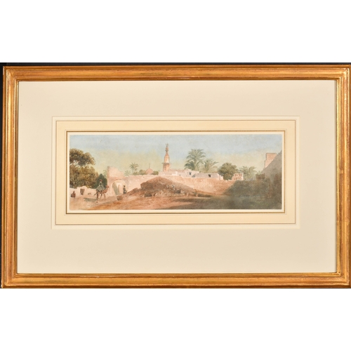 69 - Carl Haag (1820-1915) German/British. An Oasis, Watercolour, Signed, 4.6