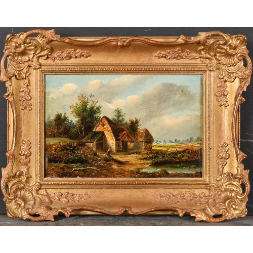 80 - Circle of Joseph Thors (1835-1920) British. 'At Snitterfield, Near Warwick', Oil on canvas, Inscribe... 