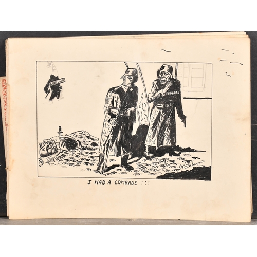 181 - William Lockwood (20th Century) British. A Collection of Eight Ink Drawings of World War II Scenes, ... 