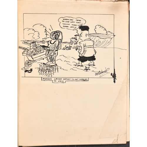 181 - William Lockwood (20th Century) British. A Collection of Eight Ink Drawings of World War II Scenes, ... 