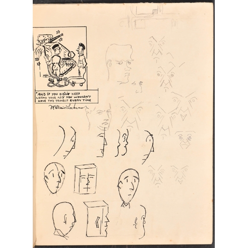181 - William Lockwood (20th Century) British. A Collection of Eight Ink Drawings of World War II Scenes, ... 