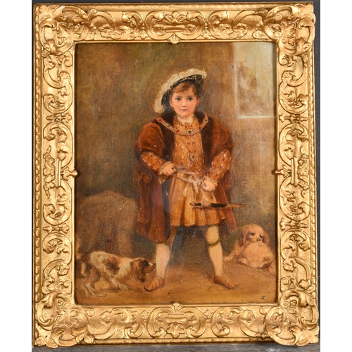 222 - Early 20th Century English School. A Boy in Henry VIII costume, Oil on canvas, 18