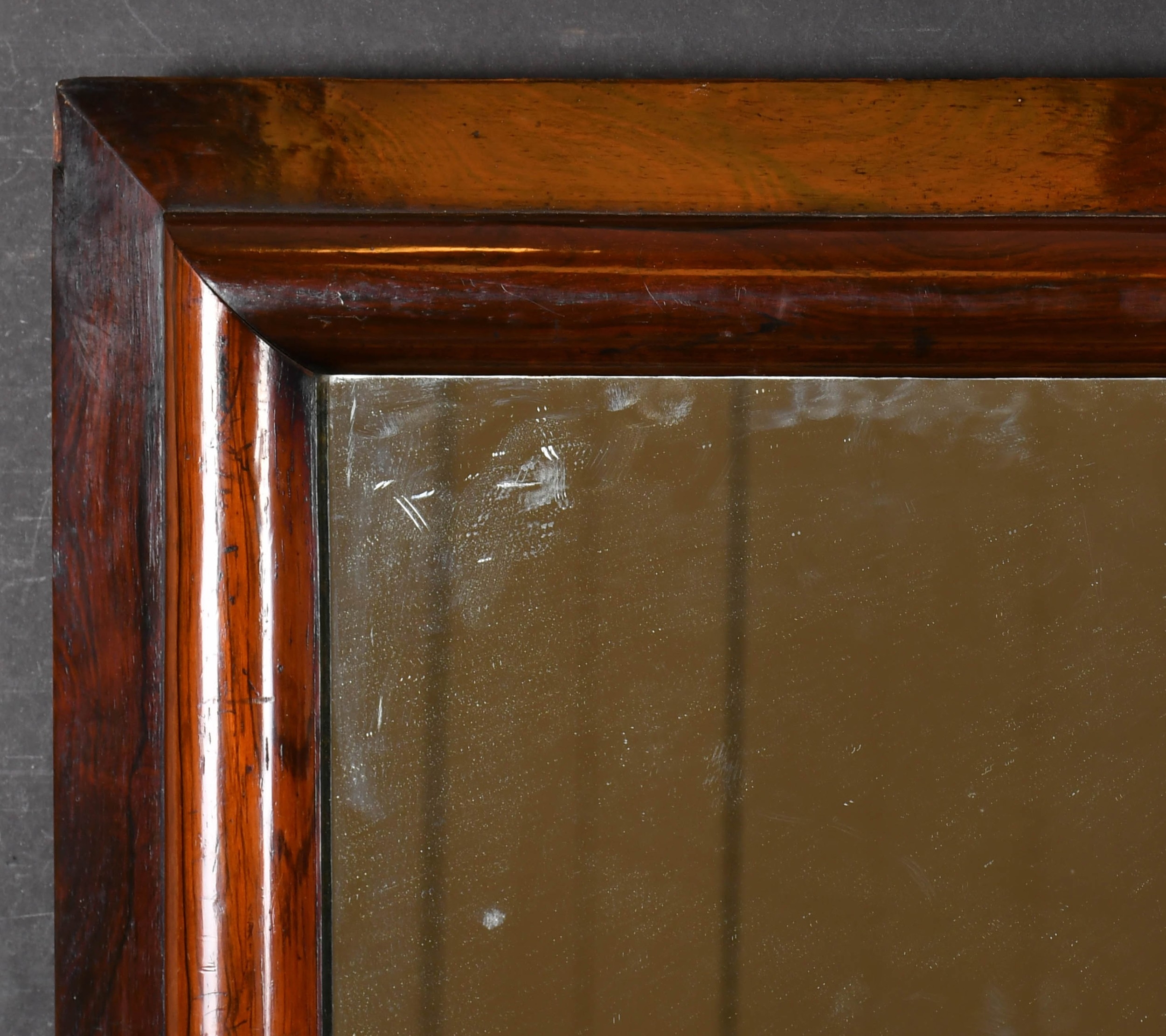 19th Century English School. A Darkwood Frame, with inset mirror glass ...