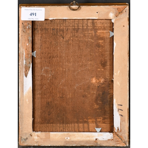 491 - Early 19th Century English School. A Gilt Composition Frame, with inset glass, rebate 7