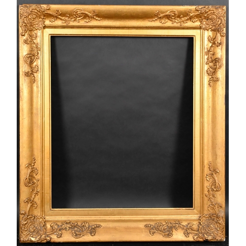19th Century English School. A Gilt Composition Frame with swept ...