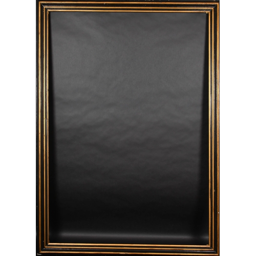 401 - 20th Century English School. A Gilt and Black Painted Frame, rebate 68.75
