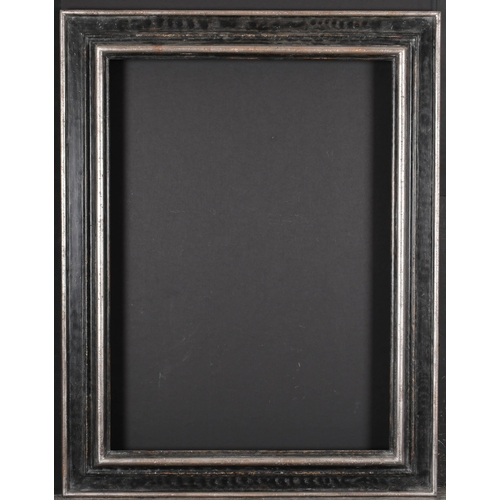 439 - 20th-21st Century English School. A Silver and Black Painted Composition Frame, rebate 24.75