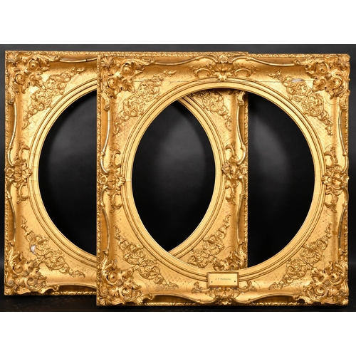 443 - 19th Century English School. A Fine Pair of Gilt Composition Frames, with swept centres and corners,... 