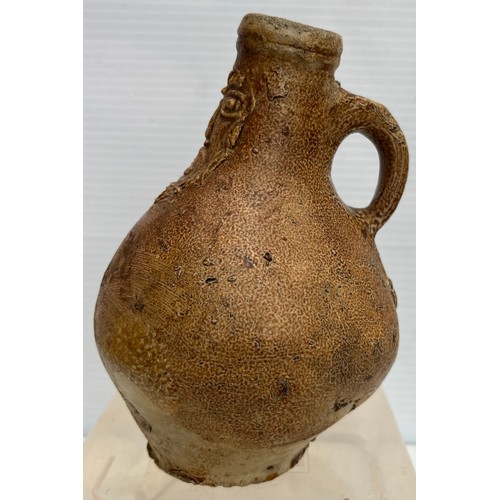 231 - SMALL BELAMITE JUG HEIGHT IS 160MM IN GOOD CONDITION HAS NO DAMAGE OR REAPIRS