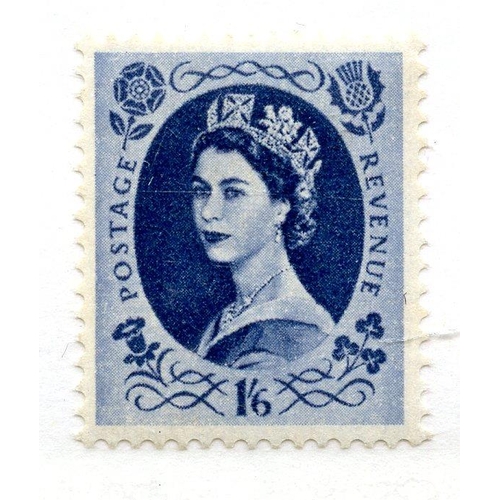 1024 - 1955 1/6 wmk St Edward's Crown um. SG 556. Cat £23.