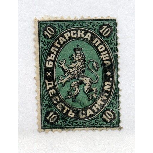 149 - BULGARIA 1879 10c black and deep green fu. SG 4. Cat £20.