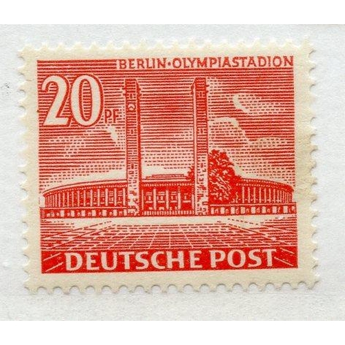 429 - GERMANY BERLIN 1949 - 54 20pf Berlin Buildings um. SG B42b. Cat £85.