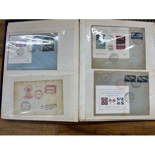 542 - ITALY 1946 - 52 album containing 23 air related covers with interesting frankings and labels. Genera... 