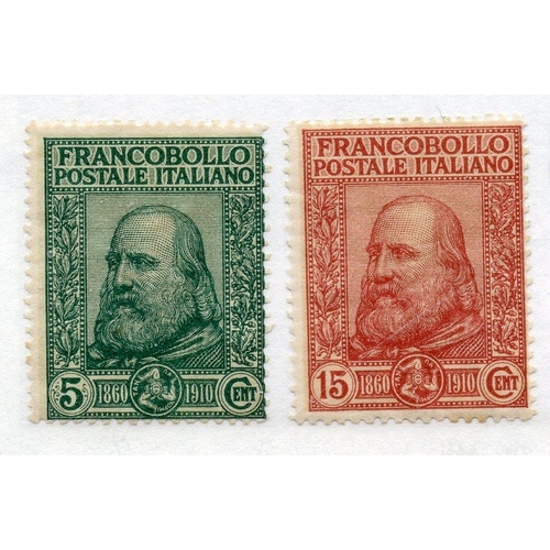 549 - ITALY 1910 Plebiscite set mint. SG 81 - 2. Cat £93.