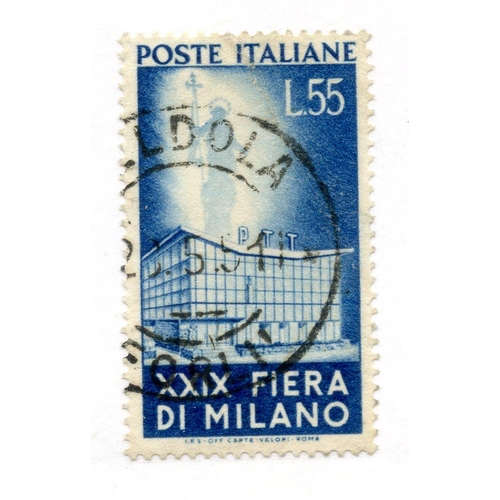 577 - ITALY 1951 55L Milan Fair used. SG 784. Cat £95.