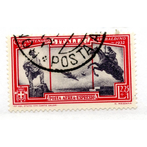 583 - ITALY EXPRESS 1932 2L25 + 1L violet & carmine used. SG E348. Cat £70.