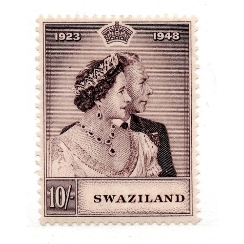 818 - SWAZILAND 1948 Silver Wedding set mint.  SG 46 - 7.  Cat £40.