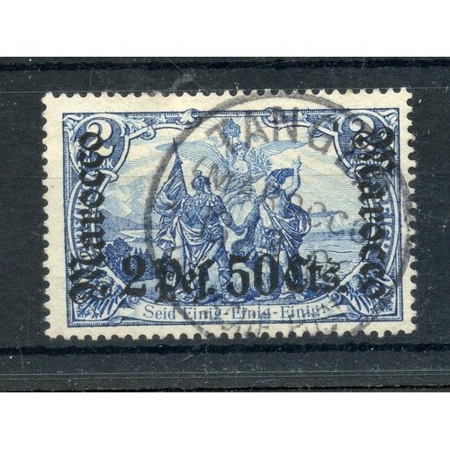 307 - GERMAN POS IN MOROCCO 1905 2p50c on 2m blue fu signed Bothe. SG 36. Cat £225.