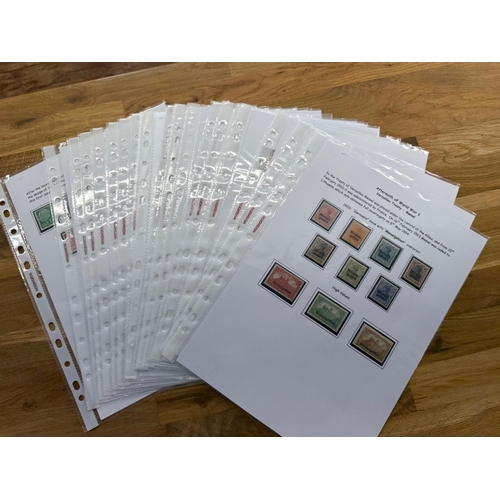 347 - GERMAN OCCUPATION 1920 - 1957 attractively written up mint or used collection on leaves with selecti... 