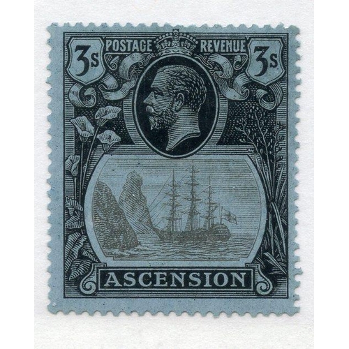 35 - ASCENSION 1924 - 33 3/- badges mint.  SG 20.  Cat £100.