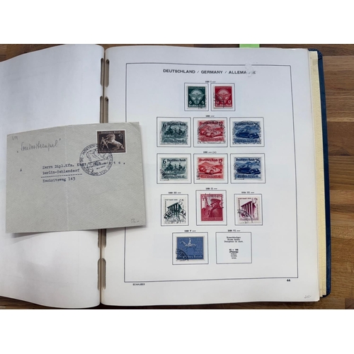 351 - GERMANY 1933 - 45 a virtually complete fu collection on printed Schaubek pages, including 1933 Wagne... 
