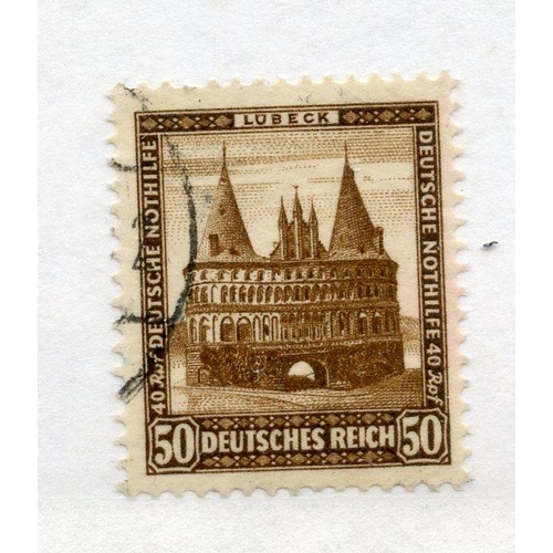 356 - GERMANY 1931 50pf + 40pf Welfare Fund fu. SG 475. Cat £130.