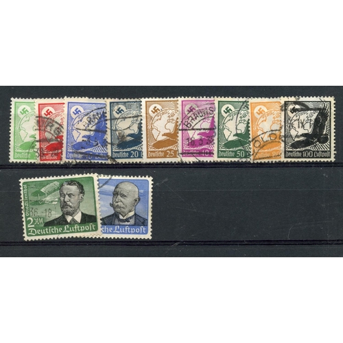 357 - GERMANY 1934 Air set fu. SG 526 - 36.Cat £110.
