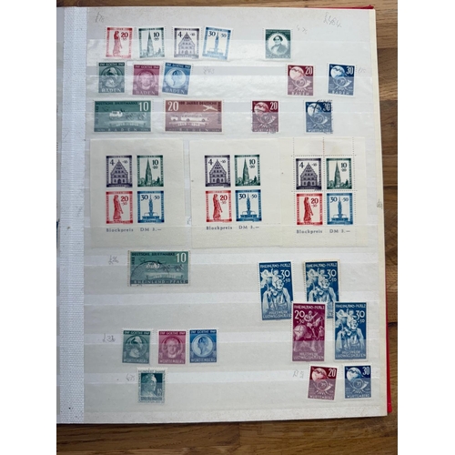 363 - GERMAN ALLIED OCC stock book containing a mint/um plus fu collection with many 1946 numerals to 1m, ... 