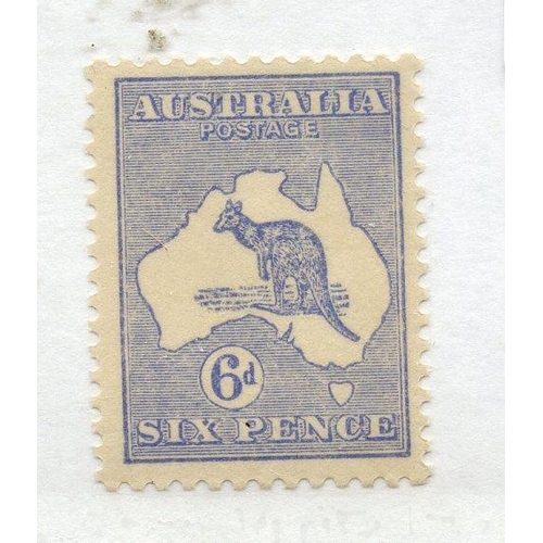 43 - AUSTRALIA 1915 - 27 6d ultramarine wmk narrow crown um. SG 38. Cat £80.