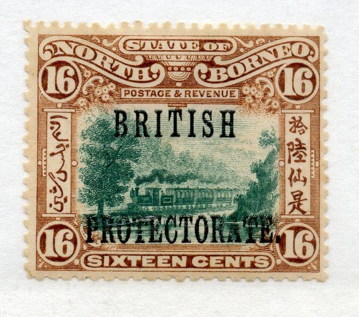 NORTH BORNEO 1901 - 05 16c opt 'British Protectorate' mint. SG 136. Cat ...