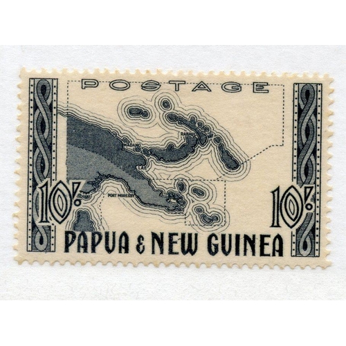671 - PAPUA NEW GUINEA 1952 10/- map um. SG 14. Cat £32.
