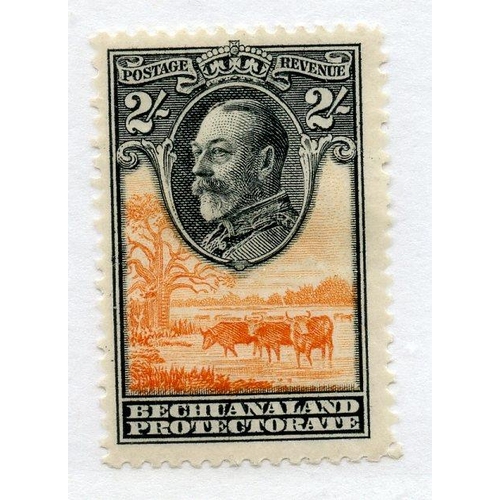 98 - BECHUANALAND 1932 2/- black and orange mint. SG 106. Cat £26.