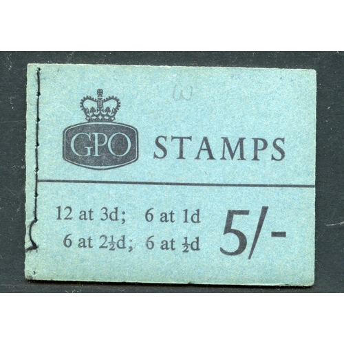 981 - BOOKLETS 1963 (MAY) 5/- green complete. SG H62. Cat £55.