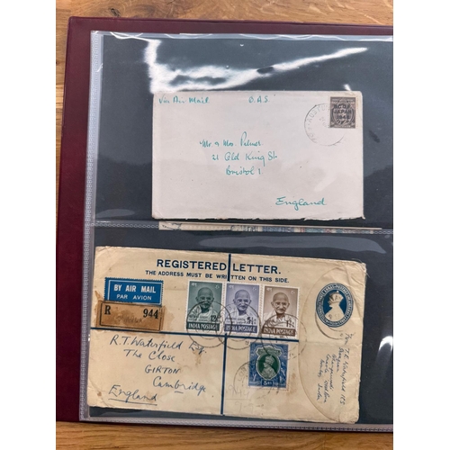 15 - COVERS album containing 39 Commonwealth commercial and FDCs. Noted India Ghandi cover, useful South ... 